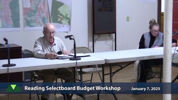 Reading Selectboard Budget Workshop