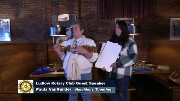 Ludlow Rotary Club Guest Speaker- Paula VanGuilder