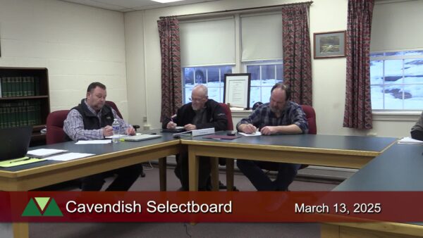 Cavendish Selectboard 3/13