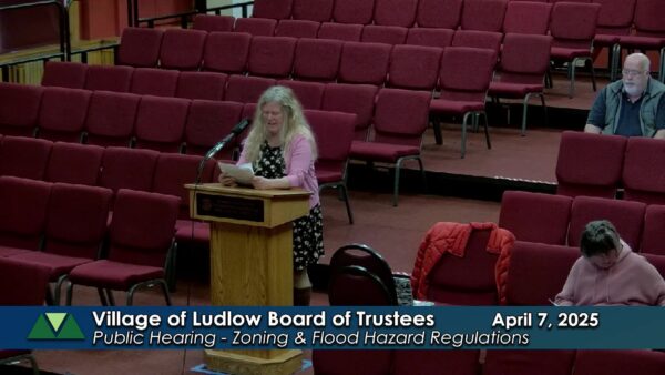 Ludlow Village Trustees- Zoning & Flood Hazard Regs. 4/7