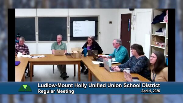 Ludlow-Mt. Holly UU School District Board 4/9