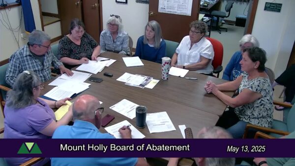 Mount Holly Board of Abatement & Selectboard 5/13