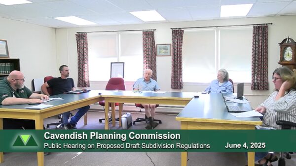 Cavendish Planning Commission 6/4