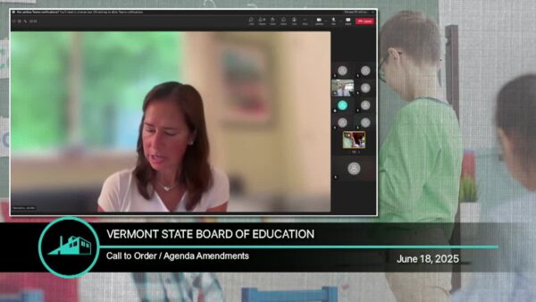 Vermont State Board of Education 6/18