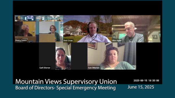 Mountain Views Supervisory Union Board Special Meeting 6/15