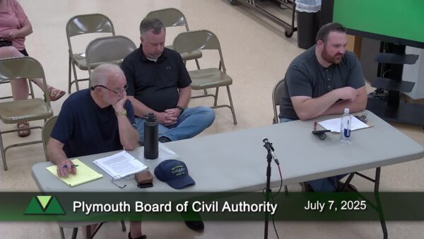 Plymouth Board of Civil Authority & Selectboard 7/7