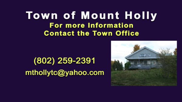 Mount Holly Selectboard 7/8