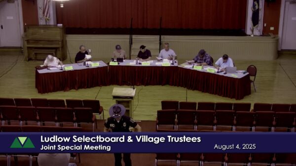 Ludlow Selectboard 8/4
