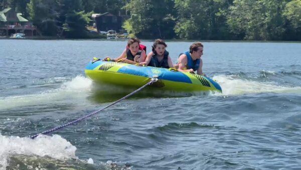 Tubing on Lake Rescue