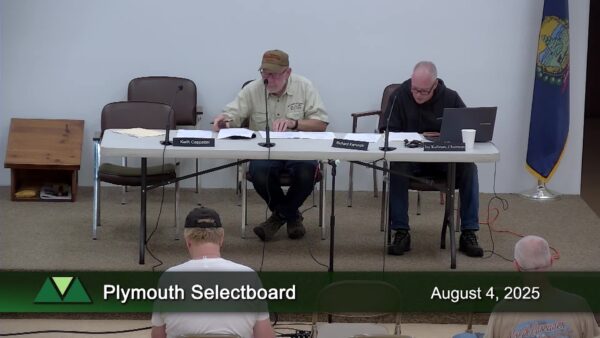 Plymouth Selectboard 8/4