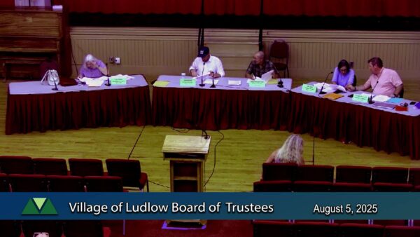 Village of Ludlow Board of Trustees 8/5