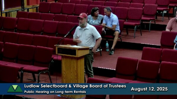 Ludlow Selectboard + Trustees Public Hrg.- Long Term Rentals