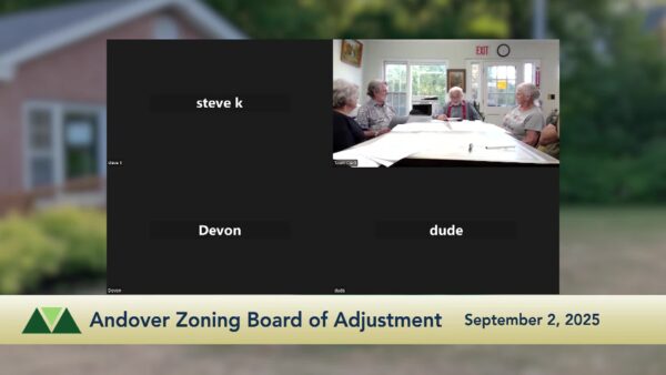Andover Planning & Zoning Board 9/2