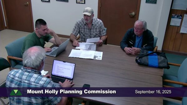 Mount Holly Planning Commission 9/16