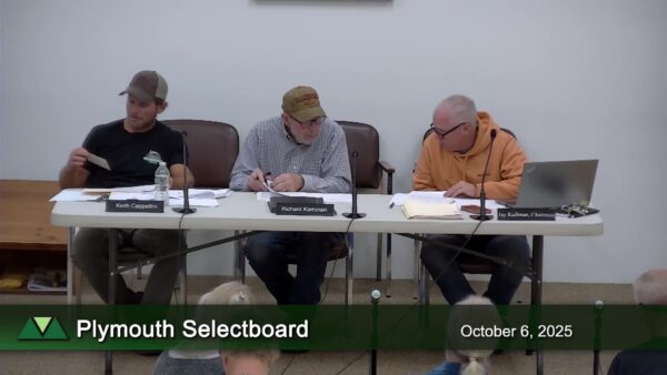 Plymouth Selectboard 10/6