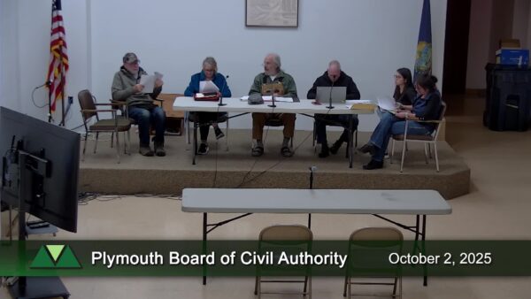 Plymouth Board of Civil Authority 10/2