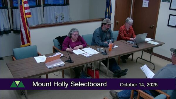 Mount Holly Selectboard 10/14