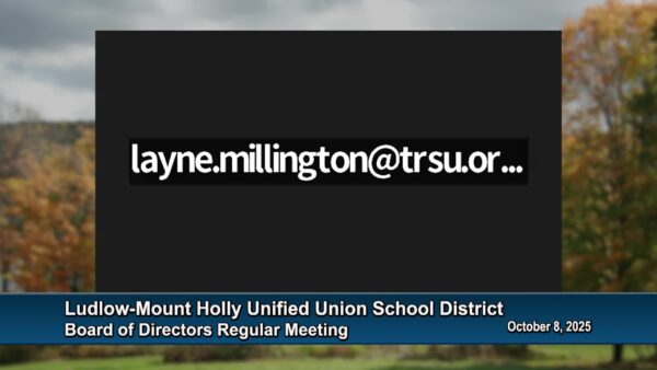 Ludlow-Mount Holly Unified Union School District 10/8