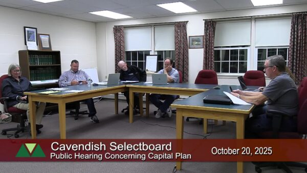 Cavendish Selectboard 10/20