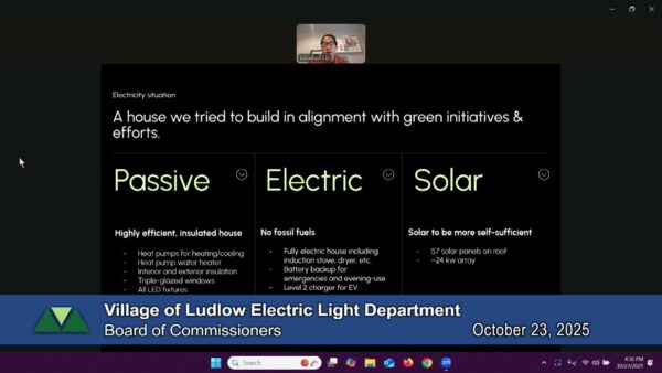 Village of Ludlow Electric Commission 10/23