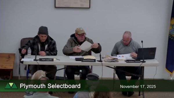 Plymouth Selectboard 11/17