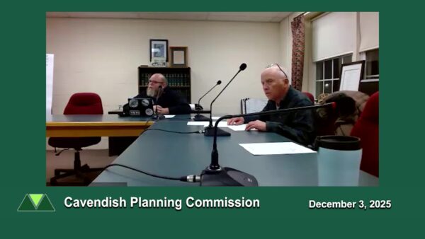 Cavendish Planning Commission 12/3