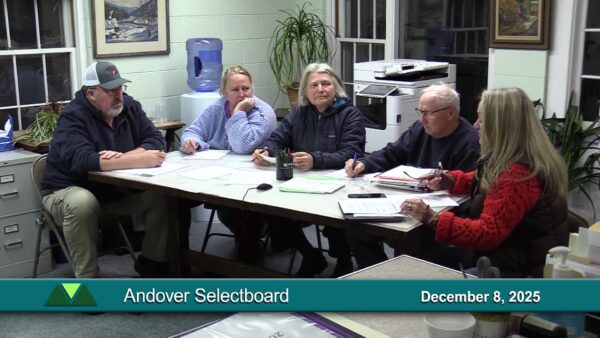 Andover Selectboard 12/8