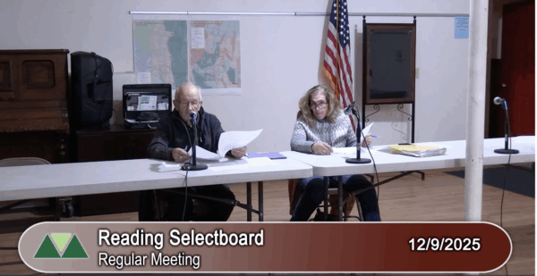 Reading Selectboard 12/9