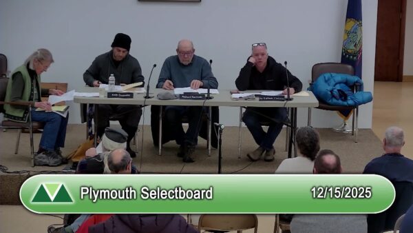 Plymouth Selectboard 12/15