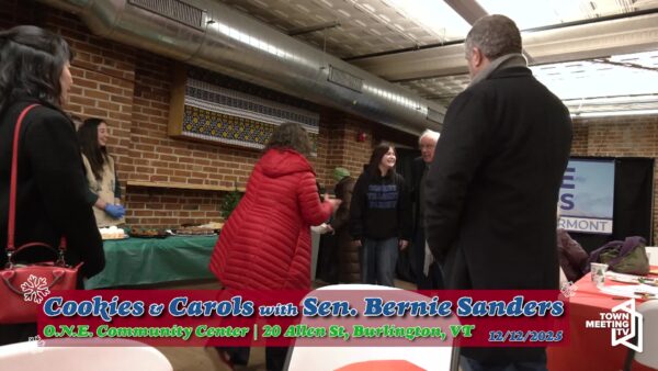 Sen. Bernie Sanders- Burlington Holiday Gathering