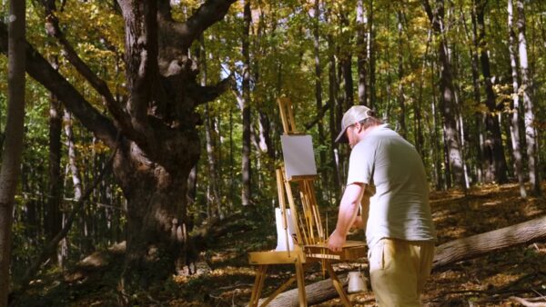 Painting in the VT Woods- Hiking Plein Air