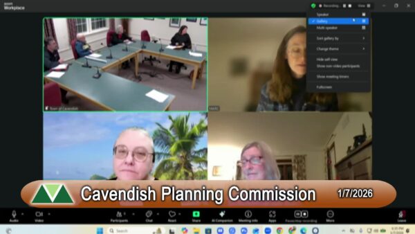 Cavendish Planning Commission 1/7
