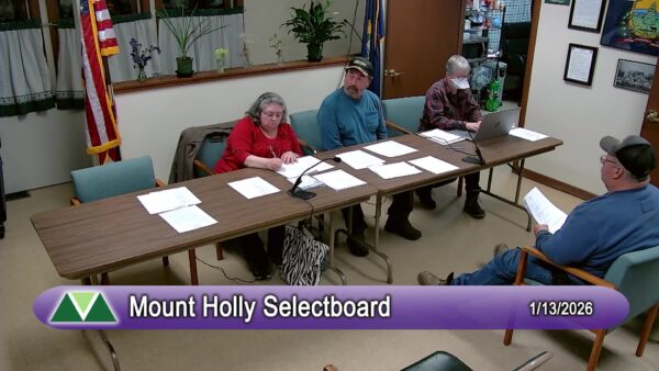 Mount Holly Selectboard 1/13