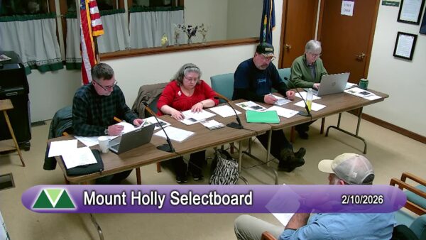 Mount Holly Selectboard 2/10