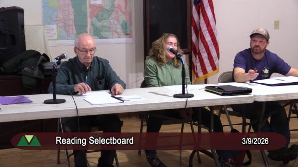 Reading Selectboard 3/9