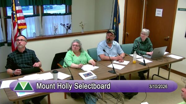 Mount Holly Selectboard 3/10