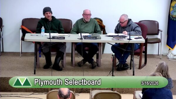 Plymouth Selectboard 3/16