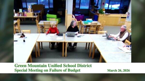 GMUSD Special Meeting- Failure of Budget