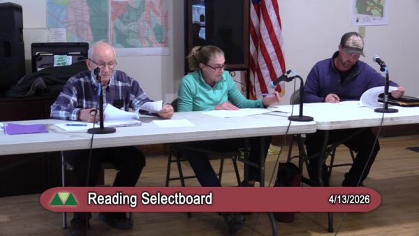 Reading Selectboard 4/13