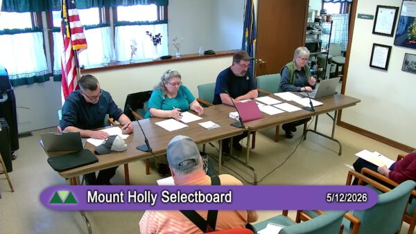 Mount Holly Selectboard 5/12