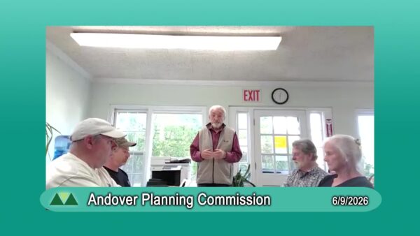 Andover Planning Commission Public Hearing on Town Plan 6/9