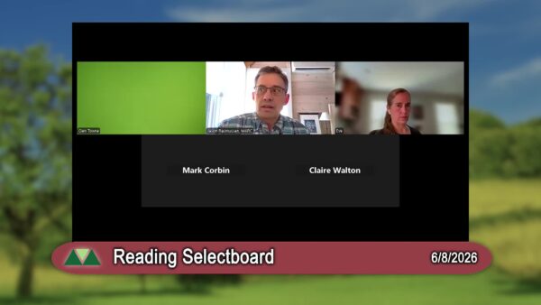 Reading Selectboard 6/8