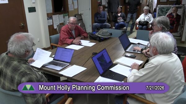 Mount Holly Planning Commission 7/21