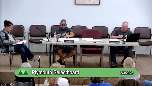 Plymouth Selectboard 8/3