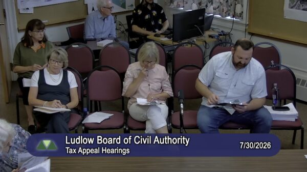 Ludlow Board of Civil Authority 7/30