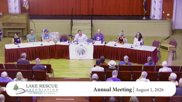 Lake Rescue Association Annual Meeting 2026