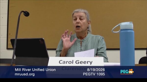Mill River Unified Union School District Board of Directors 8/19