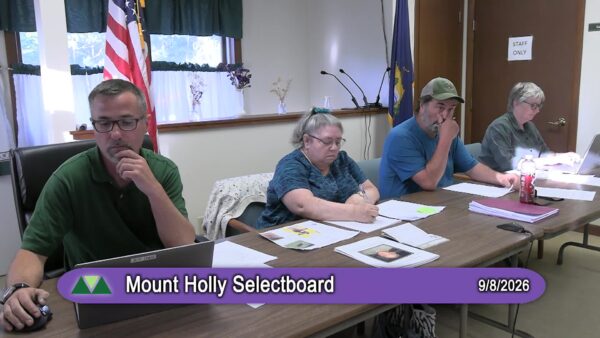 Mount Holly Selectboard 9/8