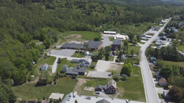 Aerial Look at Ludlow Spring Day
